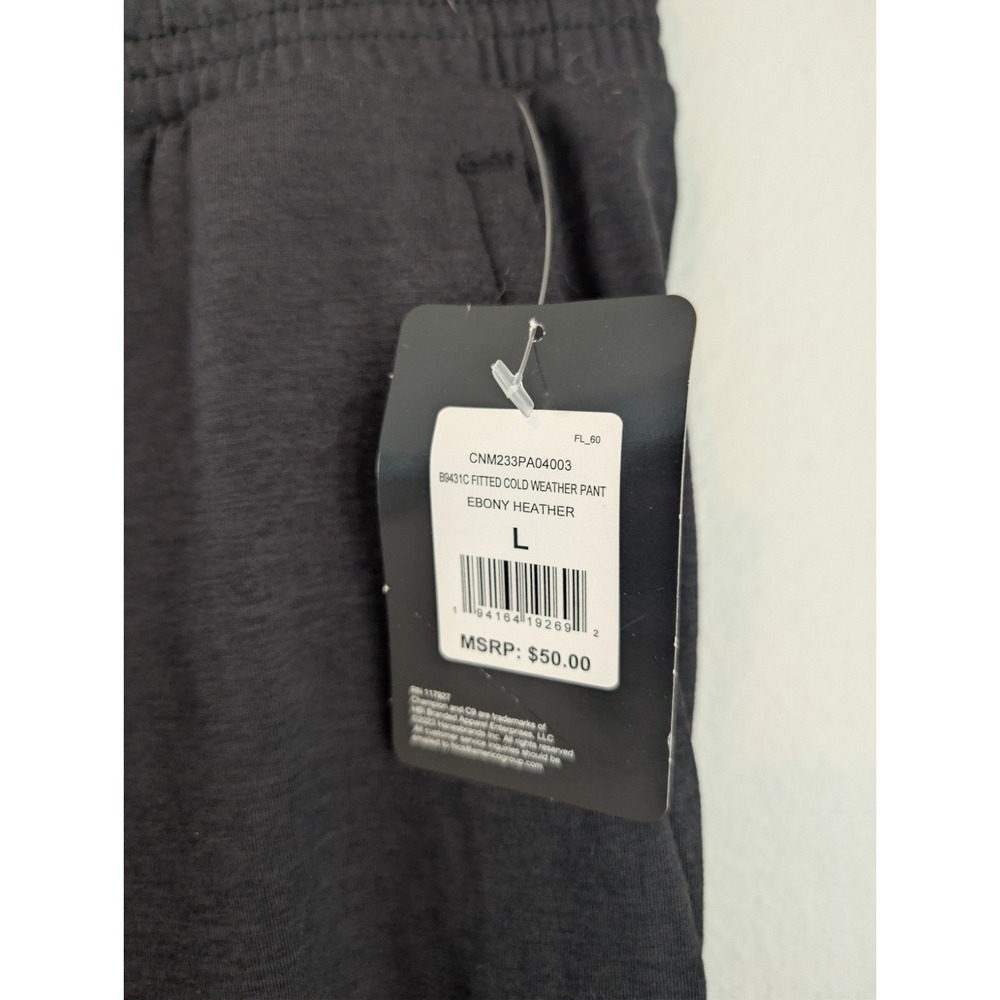 Champion Ebony Heather Mens Black Cold Weather Jogger Pants B9431C Size L NEW - Picture 2 of 7